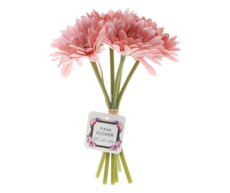 Buchet 6 crizantema elegant artificiale PAMI, F1021-81, 26cm Grena