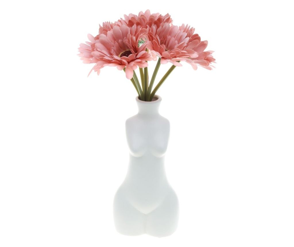 Buchet 6 crizantema elegant artificiale PAMI, F1021-81, 26cm Grena - 2
