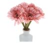 Buchet 6 crizantema elegant artificiale PAMI, F1021-81, 26cm Grena thumbnail 3