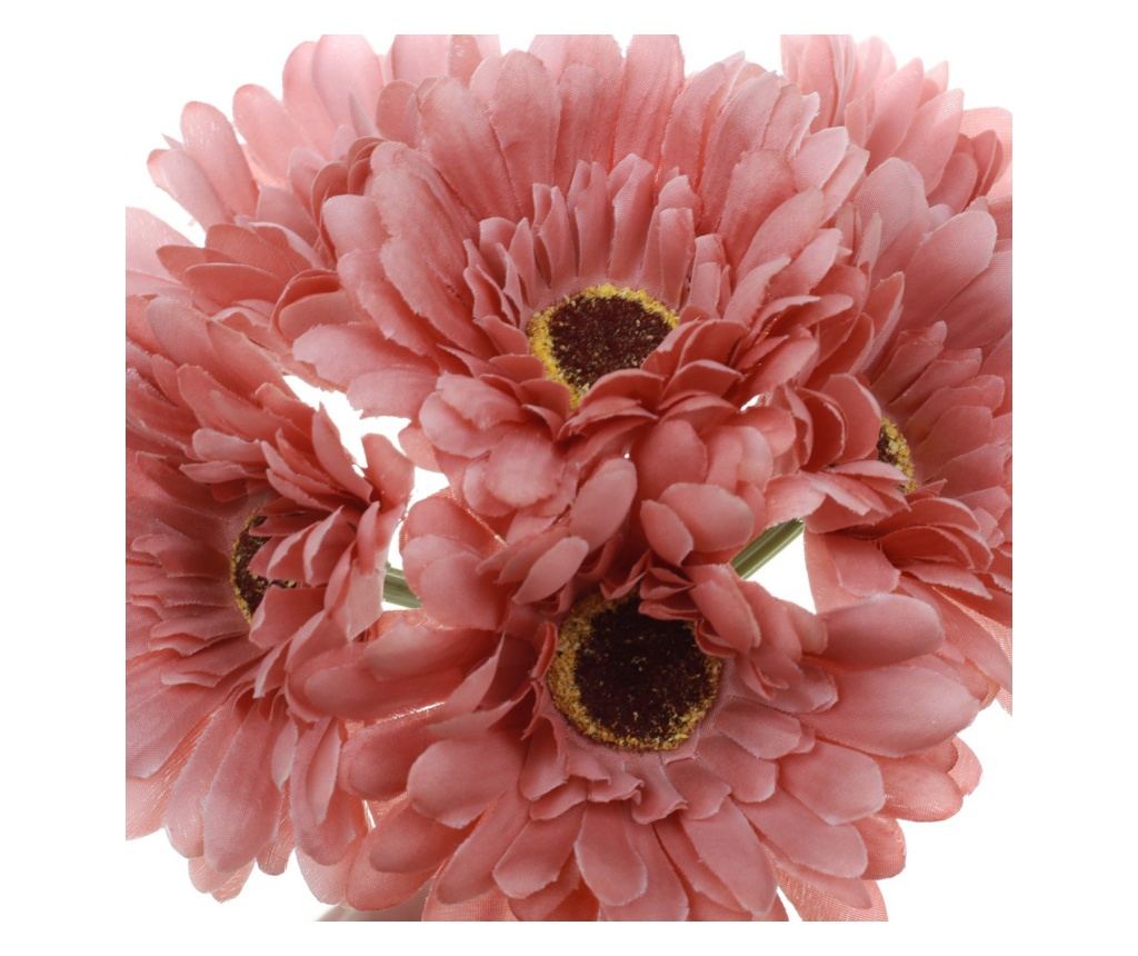 Buchet 6 crizantema elegant artificiale PAMI, F1021-81, 26cm Grena - 4