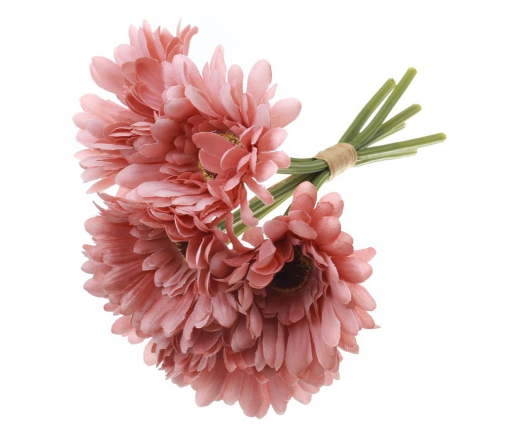 Buchet 6 crizantema elegant artificiale PAMI, F1021-81, 26cm Grena - 5