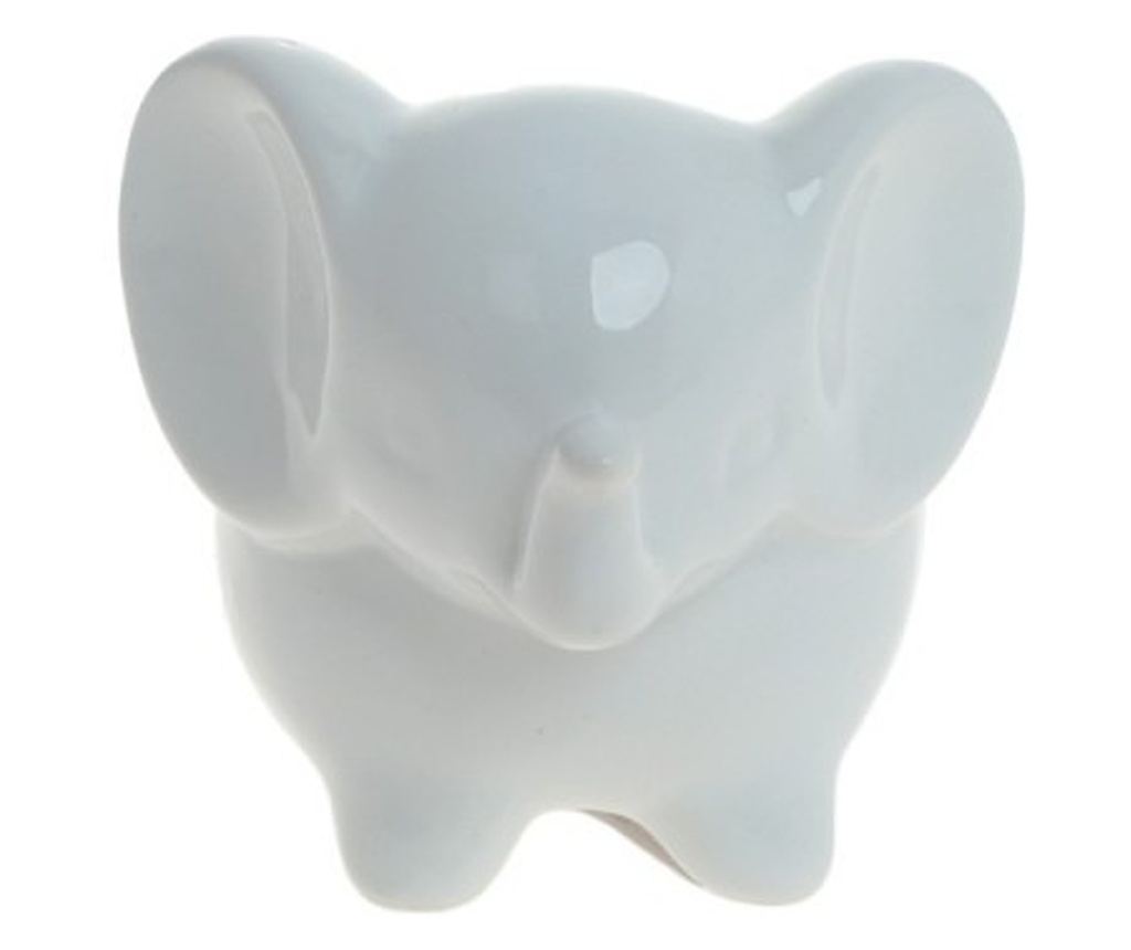 Ghiveci flori ceramic PAMI, FG1021-179, 9x8.5x5 cm, Alb Alb - 5