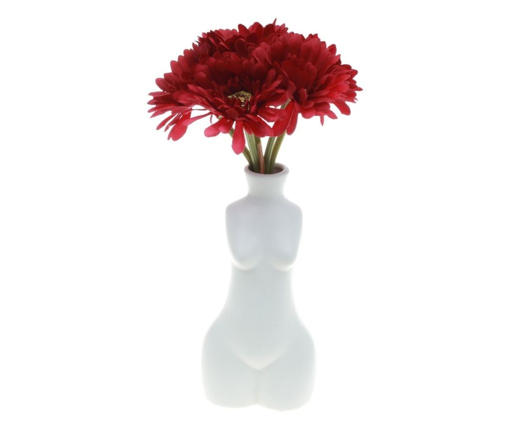 Buchet 6 crizantema elegant artificiale PAMI, F1021-81, 26cm Rosu - 2