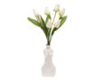Buchet 7 lalele mediu artificiale PAMI, F1021-72, 37cm Alb thumbnail 2