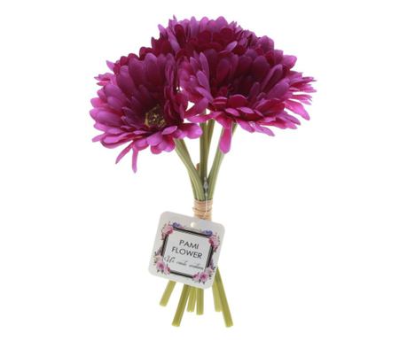 Buchet 6 crizantema elegant artificiale PAMI, F1021-81, 26cm Mov