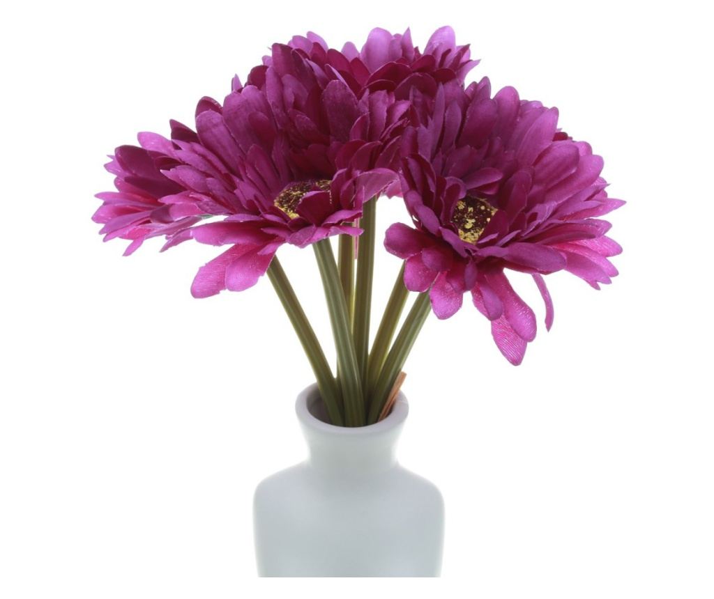 Buchet 6 crizantema elegant artificiale PAMI, F1021-81, 26cm Mov - 3