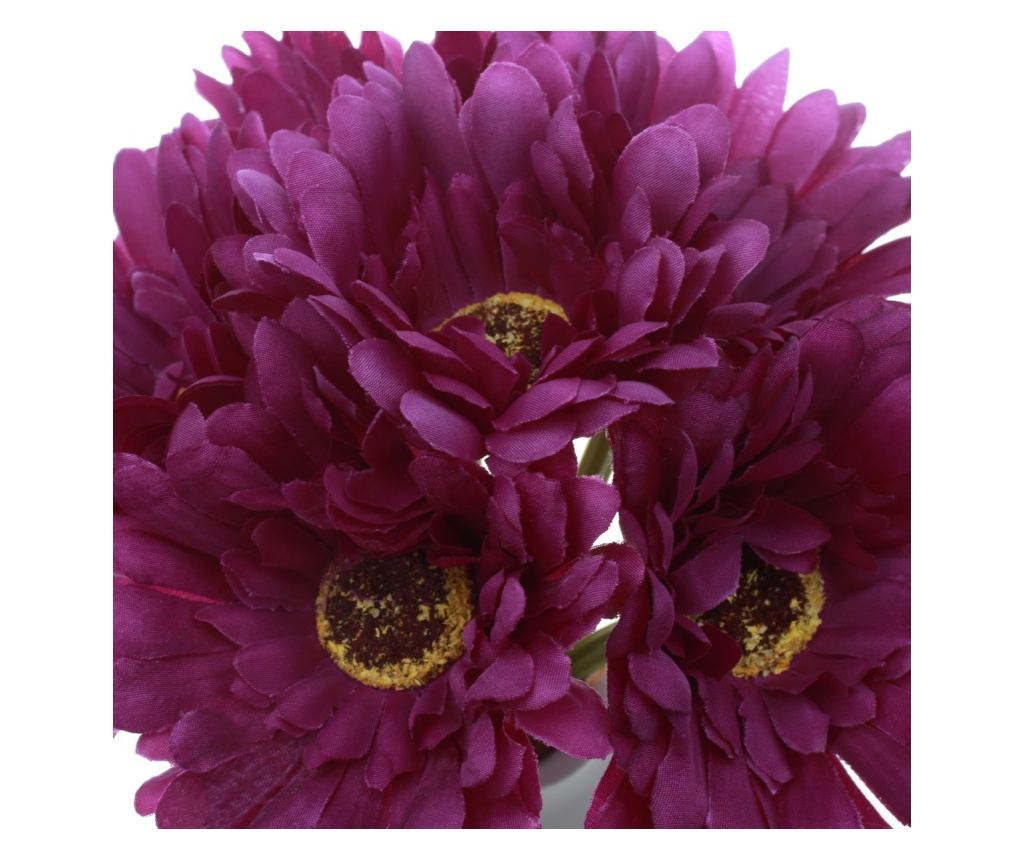 Buchet 6 crizantema elegant artificiale PAMI, F1021-81, 26cm Mov - 4
