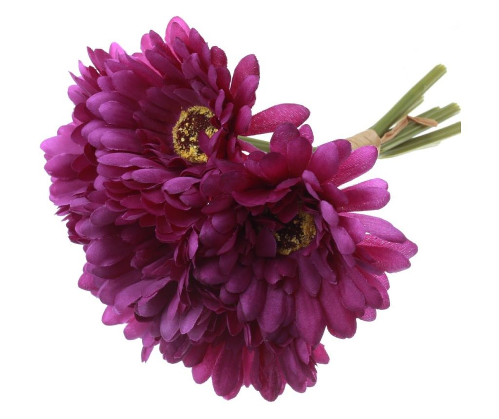 Buchet 6 crizantema elegant artificiale PAMI, F1021-81, 26cm Mov - 5