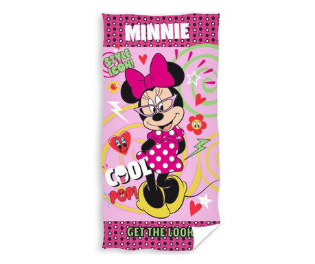 Gyermek pamut törölköző, Minnie Mouse, 70×140 cm, MCT-03