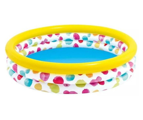 Многоцветен надуваем басейн за деца, Intex 58439 Rainbow, 330 литра, 147 x 33 CM