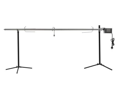 Grill automat cu motor din oțel inoxidabil, 207x45x81 cm