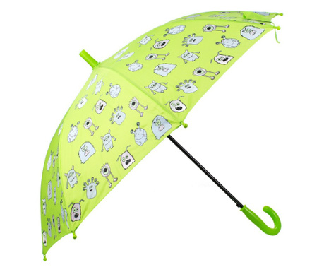 Umbrela pentru copii, automata Pami Monster 80 cm Verde