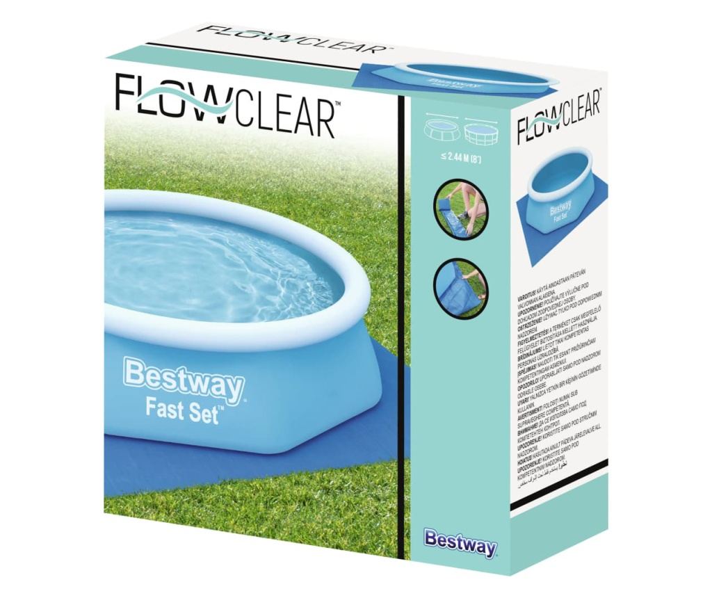Najbolji način Podloga za bazen Flowclear, 274x274 cm - 2