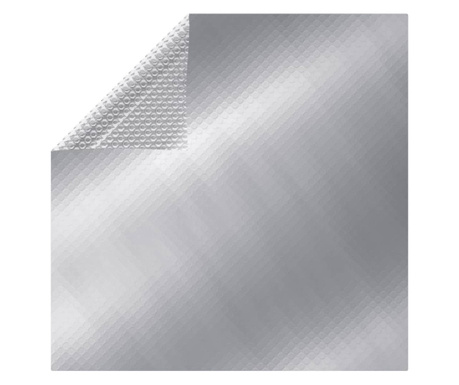 Folie solară plutitoare piscină dreptunghiular argintiu 8x5m PE