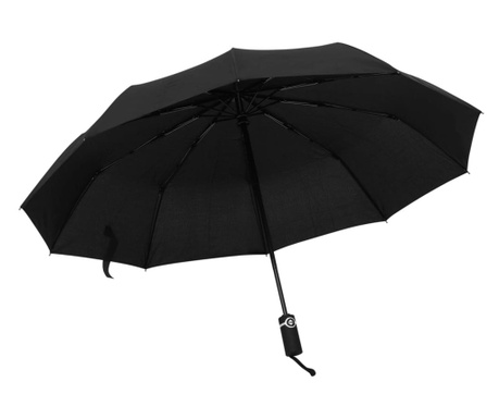 Umbrelă pliabilă automată, negru, 104 cm