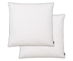 Jastuci punjeni paperjem i perjem 2 kom teški 80 x 80 cm bijeli