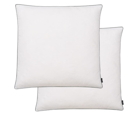 Jastuci punjeni paperjem i perjem 2 kom lagani 80 x 80 cm bijeli
