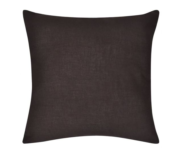 4 db pamut párnahuzat 50 x 50 cm barna