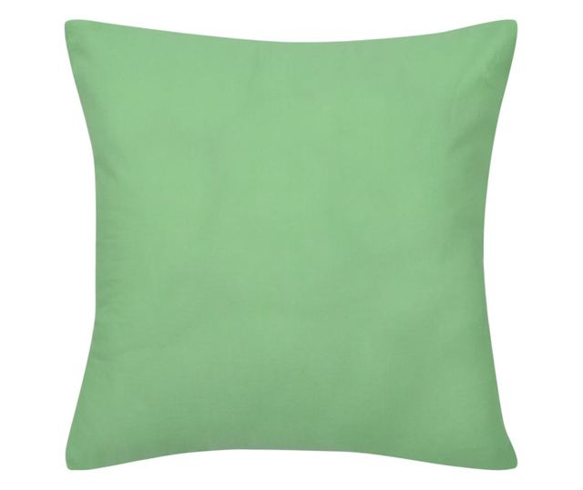 4 db pamut párnahuzat 50 x 50 cm almazöld