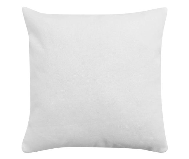 4 db 50x50 cm fehér vászon jellegű párnahuzat