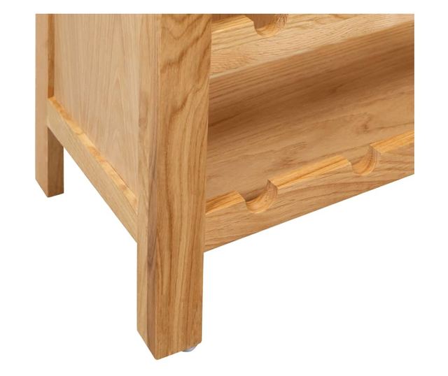 Dulap de vinuri, 72 x 32 x 90 cm, lemn masiv de stejar