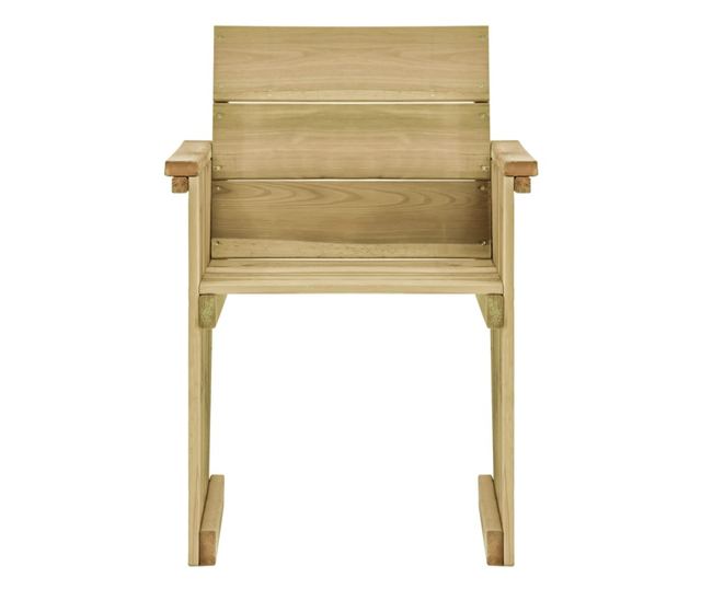 Vanjski set namještaja, 5 dijelova, tretirano borovo drvo