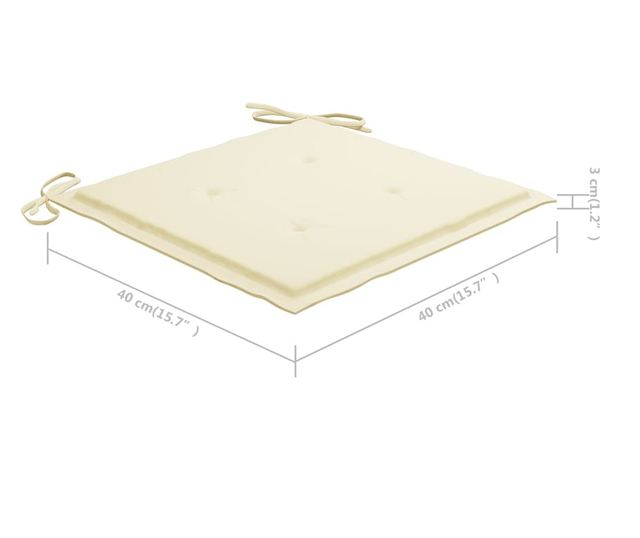 Сгъваем комплект градински мебели с възглавници, 5 части, бамбук