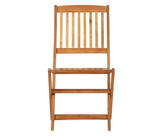 Set namještaja za vrt, sklopiv, 3 dijela, masivno drvo akacije