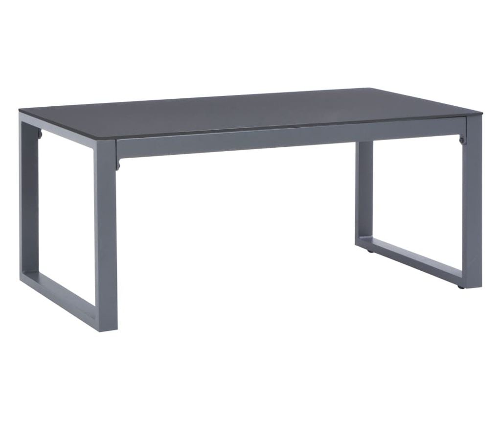 Set vrtnega pohištva s blazinami 3 kosi črna aluminij - 3