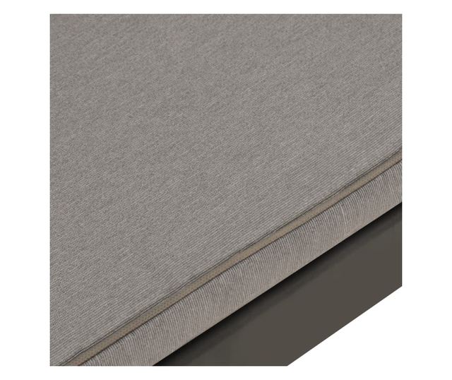 Vrtna klupa s jastucima plastična siva