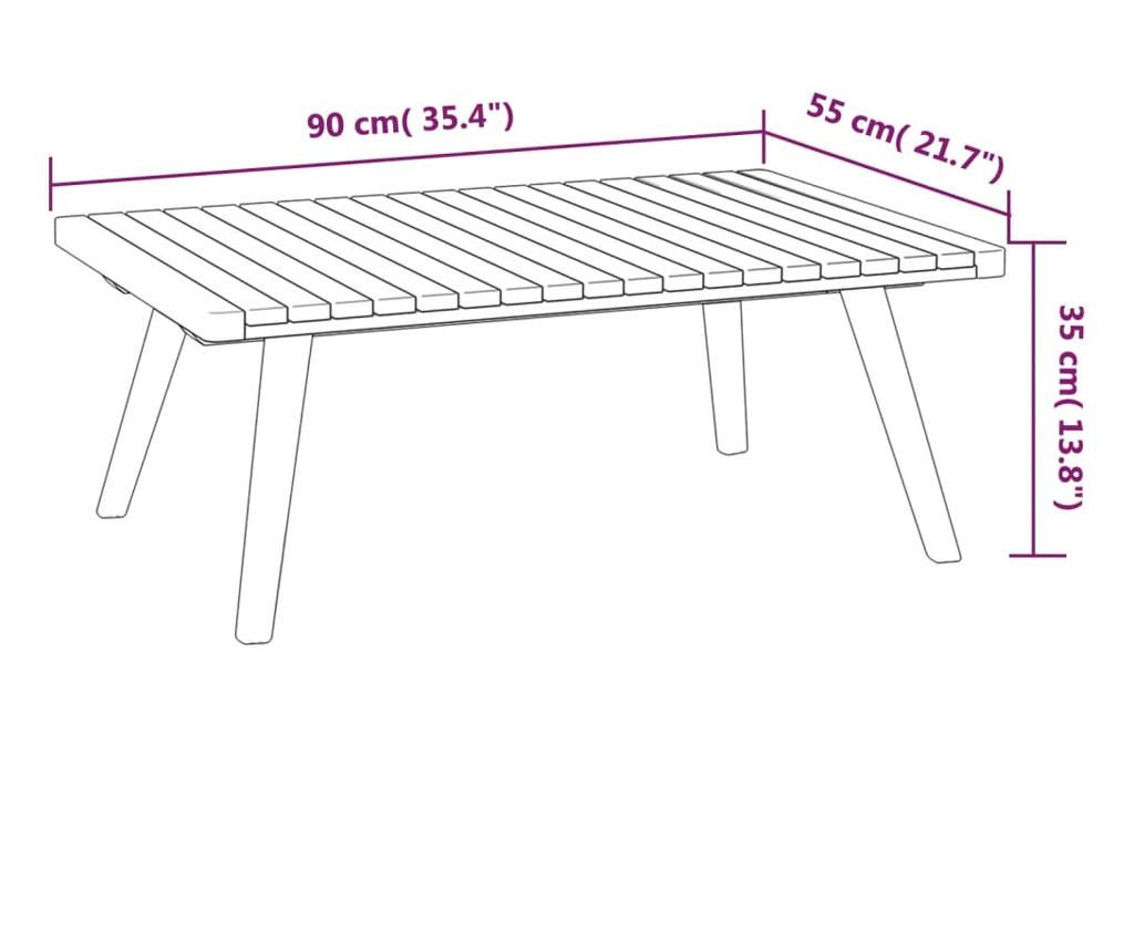 Градински лаундж комплект с възглавници, 8 части, акация масив - 8