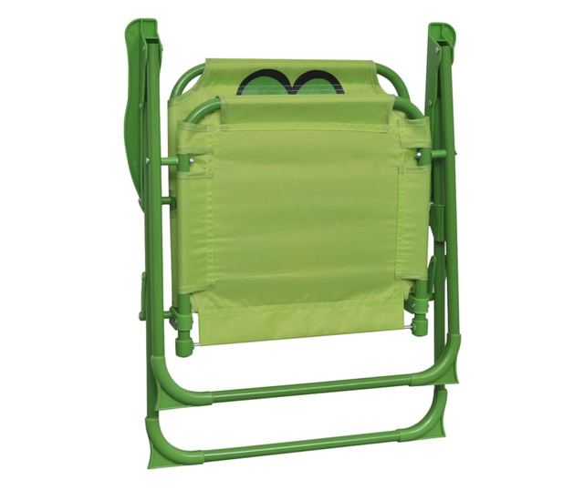Детски комплект за градинско бистро с чадър, 3 части, зелен