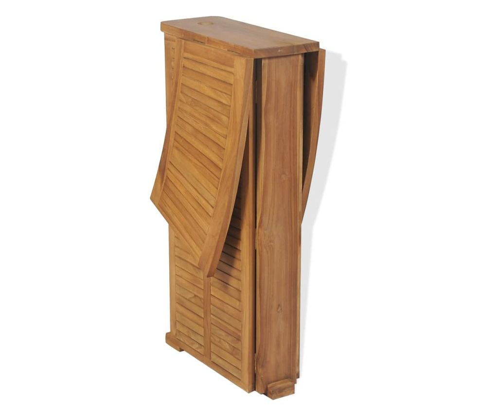 Sklopivi barski stol od masivne tikovine 155 x 53 x 105 cm - 6