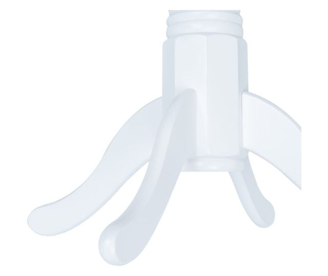 Zestaw mebli kuchennych, 5 części, biały, drewno masywne hevea