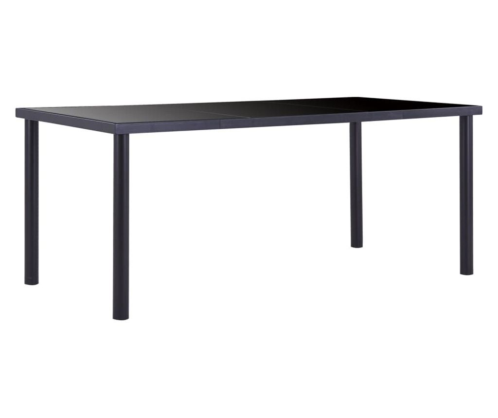 Set kuhinjskog namještaja, 7 dijelova, smeđa, umjetna koža - 2