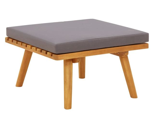 Vrtni set namještaja s jastucima, 6 dijelova, masivno drvo akacije