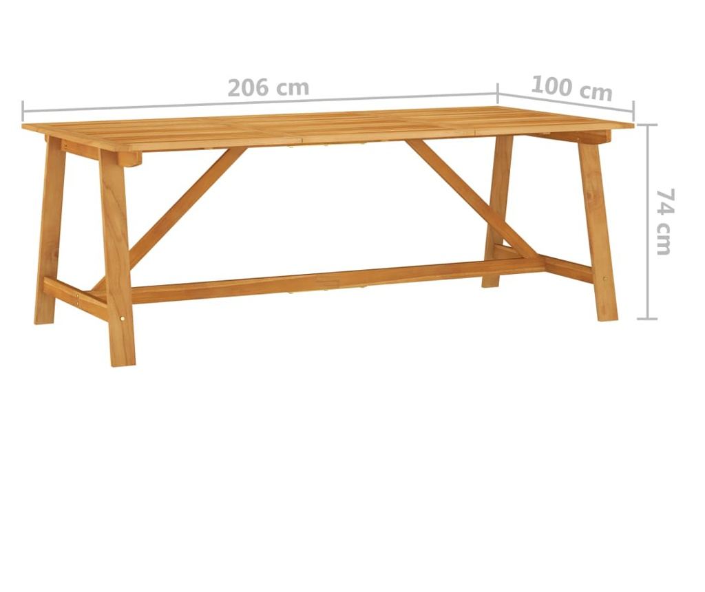 Set vrtnega pohištva, 7 kosov, črna - 8