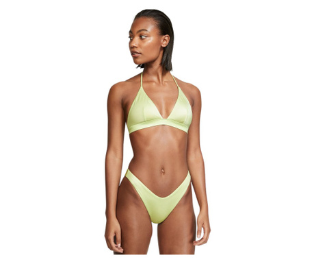Sutien costum de baie Victoria's Secret, Essential Longline Triangle Swim Top, Galben, M INTL