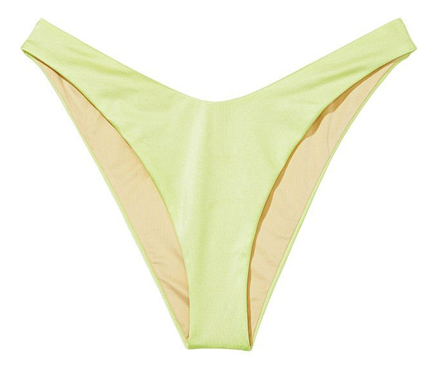 Slip de baie Victoria's Secret, Essential Brazilian Bikini Bottom, Galben, XS INTL
