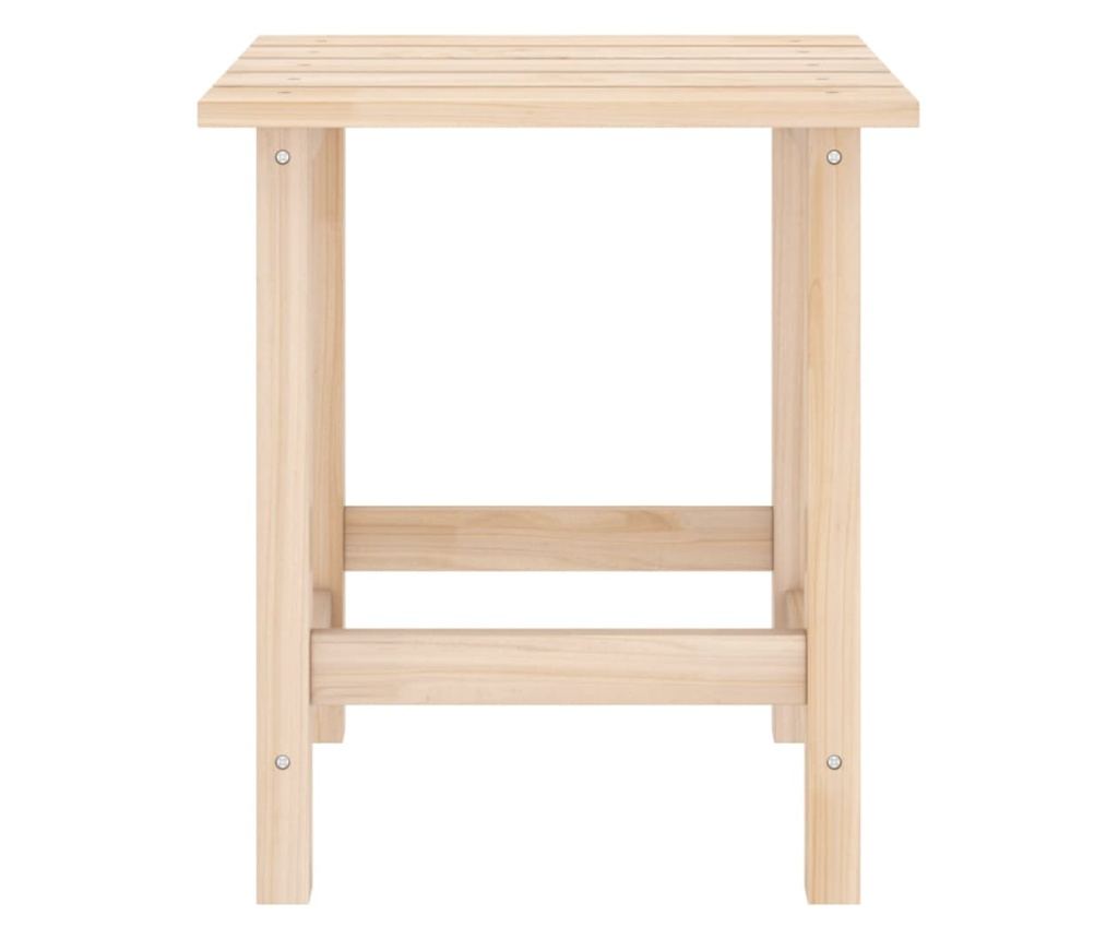 Vrtna stolica Adirondack s stolom, masivno drvo jele - 9