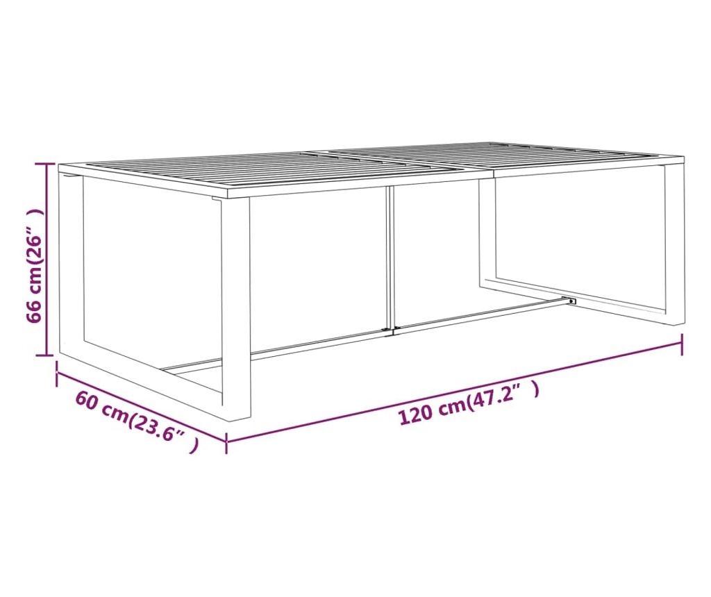 Градински комплект с възглавници, 8 части, антрацит, алуминий - 9