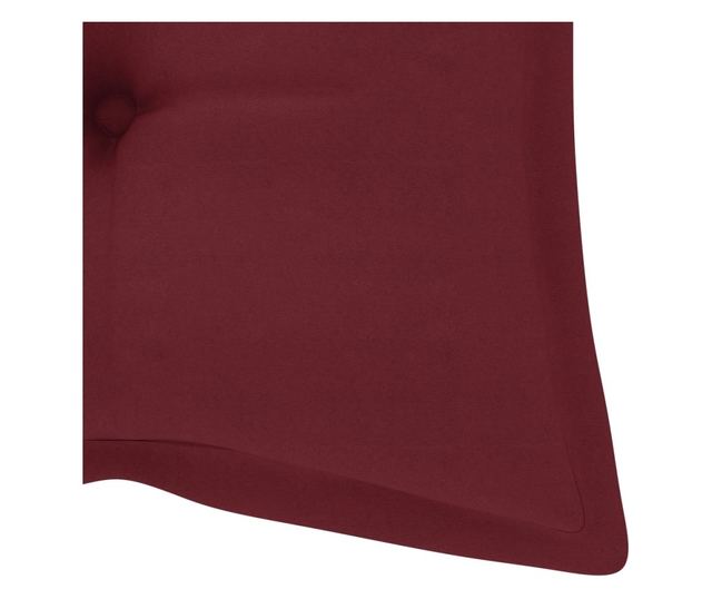 Градинска пейка с възглавница, 120 см, масивна акациева дървесина