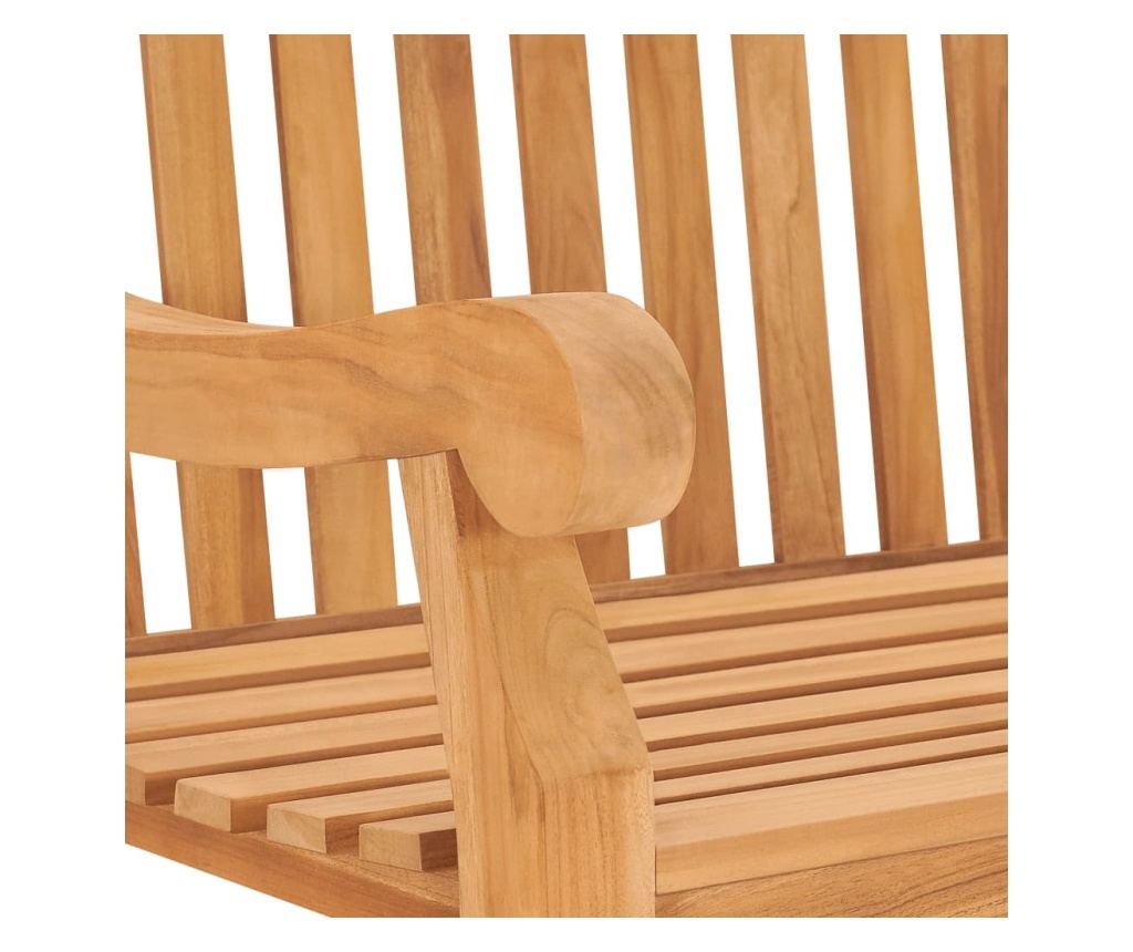 Vrtna klupa 114 cm od masivne tikovine - 10