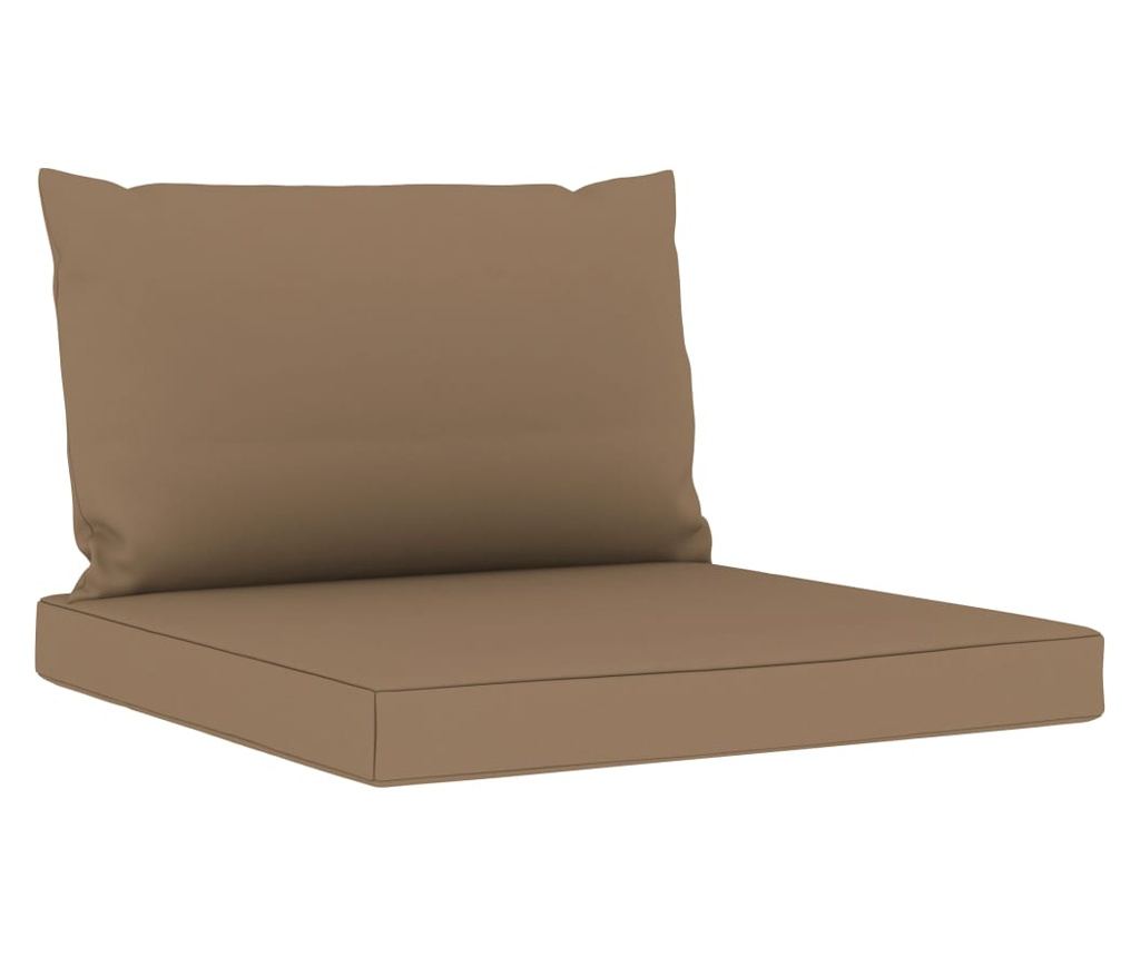 Vrtna garnitura s 3 sjedala, jastuci sivo taupe - 6