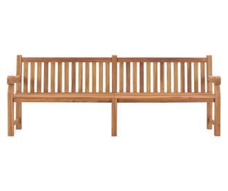 Vrtna klupa 228 cm od masivne tikovine