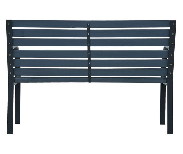 Vrtna klupa 120 cm siva drvena