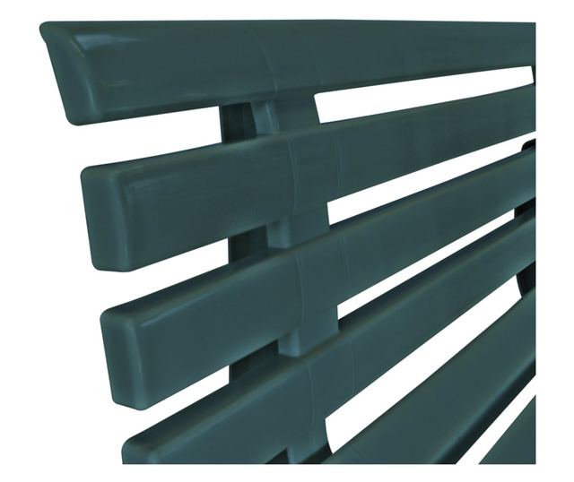 Vrtna klupa 145,5 cm plastična zelena