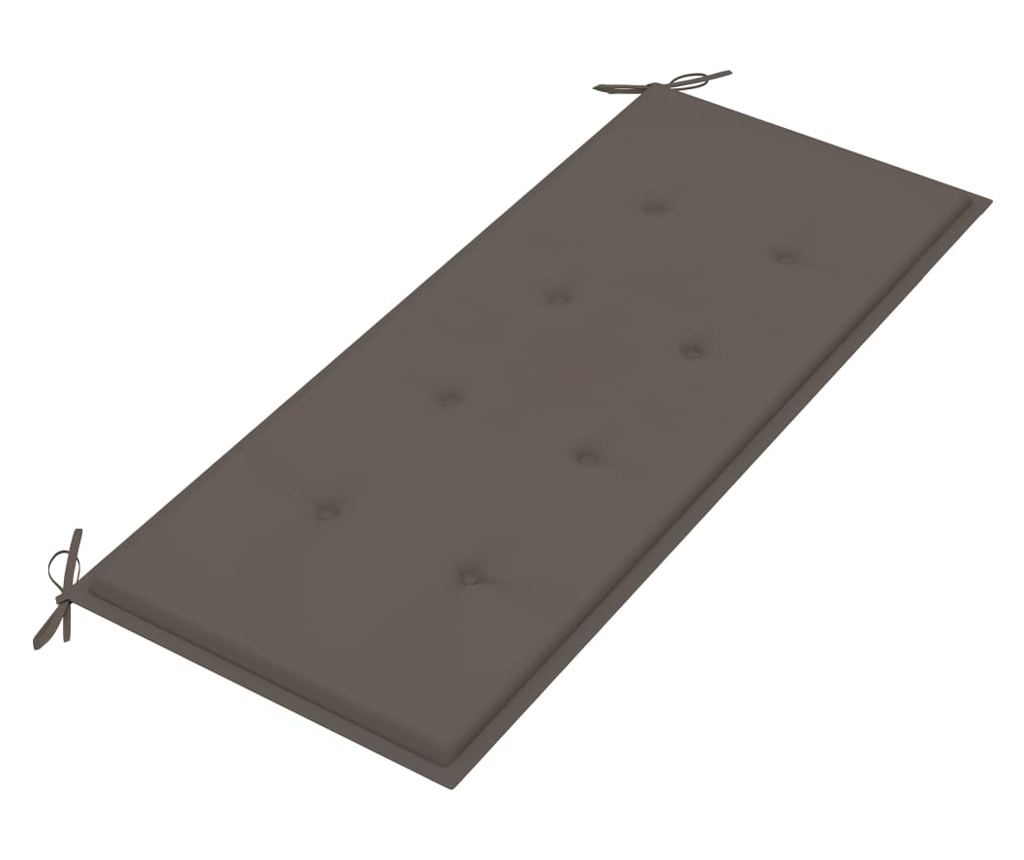 Sklopiva vrtna klupa s jastukom, 118 cm, bambus - 5