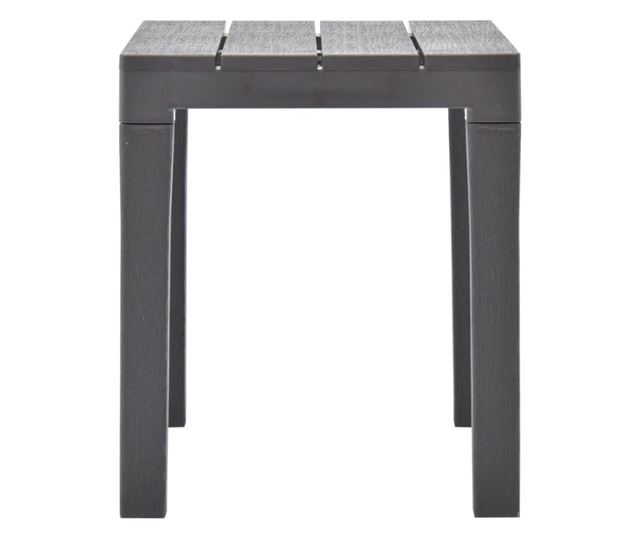 Vrtne klupe, 2 kom., smeđa, plastika