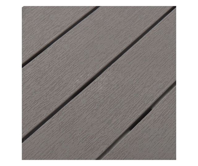 Vrtne klupe, 2 kom., smeđa, plastika